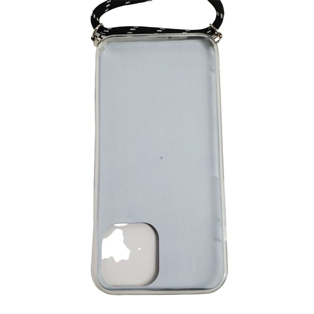 Sequin iPhone 12 Pro Max  Crossbody Phone Case with Metal Accent Lanyard Apple - Picture 3 of 4